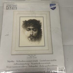 Vervaco  DiY Embroidery Portrait Jesus Counted Cross Stitch Kit New